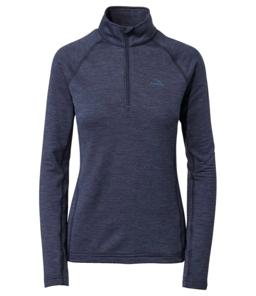Clearance L.L.Bean "Women's Midweight Base Layer Crew Top, 1/4 Zip"
