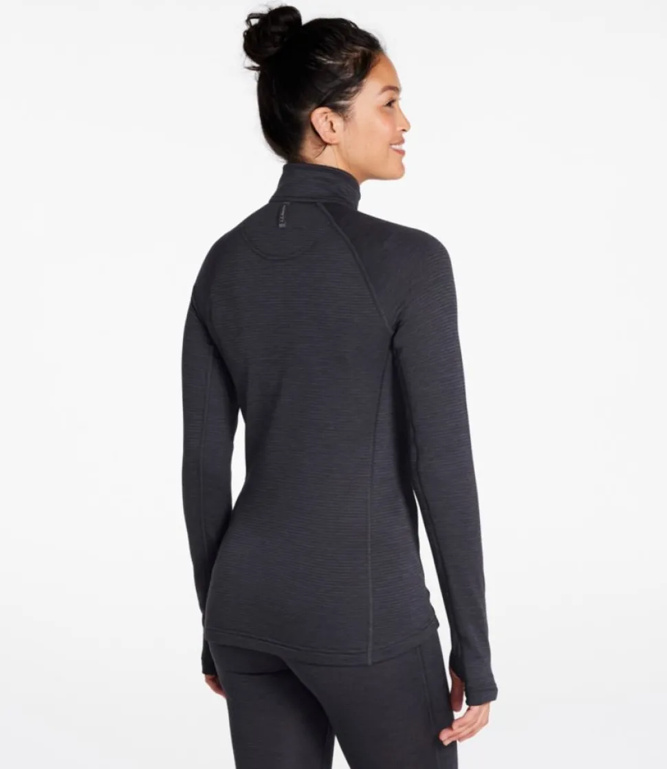 Clearance L.L.Bean "Women's Midweight Base Layer Crew Top, 1/4 Zip"