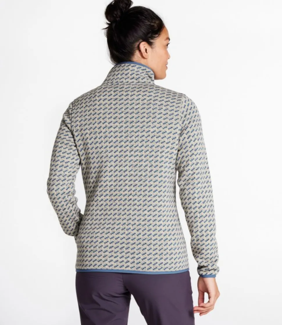 Cheap L.L.Bean "Women's Sweater Fleece Pullover, Print"