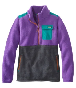 Clearance L.L.Bean "Women's Sweater Fleece Sherpa Hybrid Pullover"