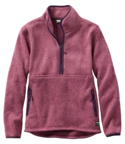 Clearance L.L.Bean "Women's Sweater Fleece Half-Zip Pullover"