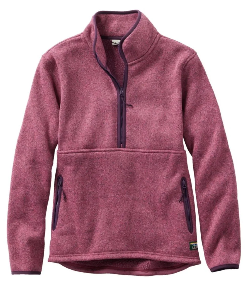 Clearance L.L.Bean "Women's Sweater Fleece Half-Zip Pullover"