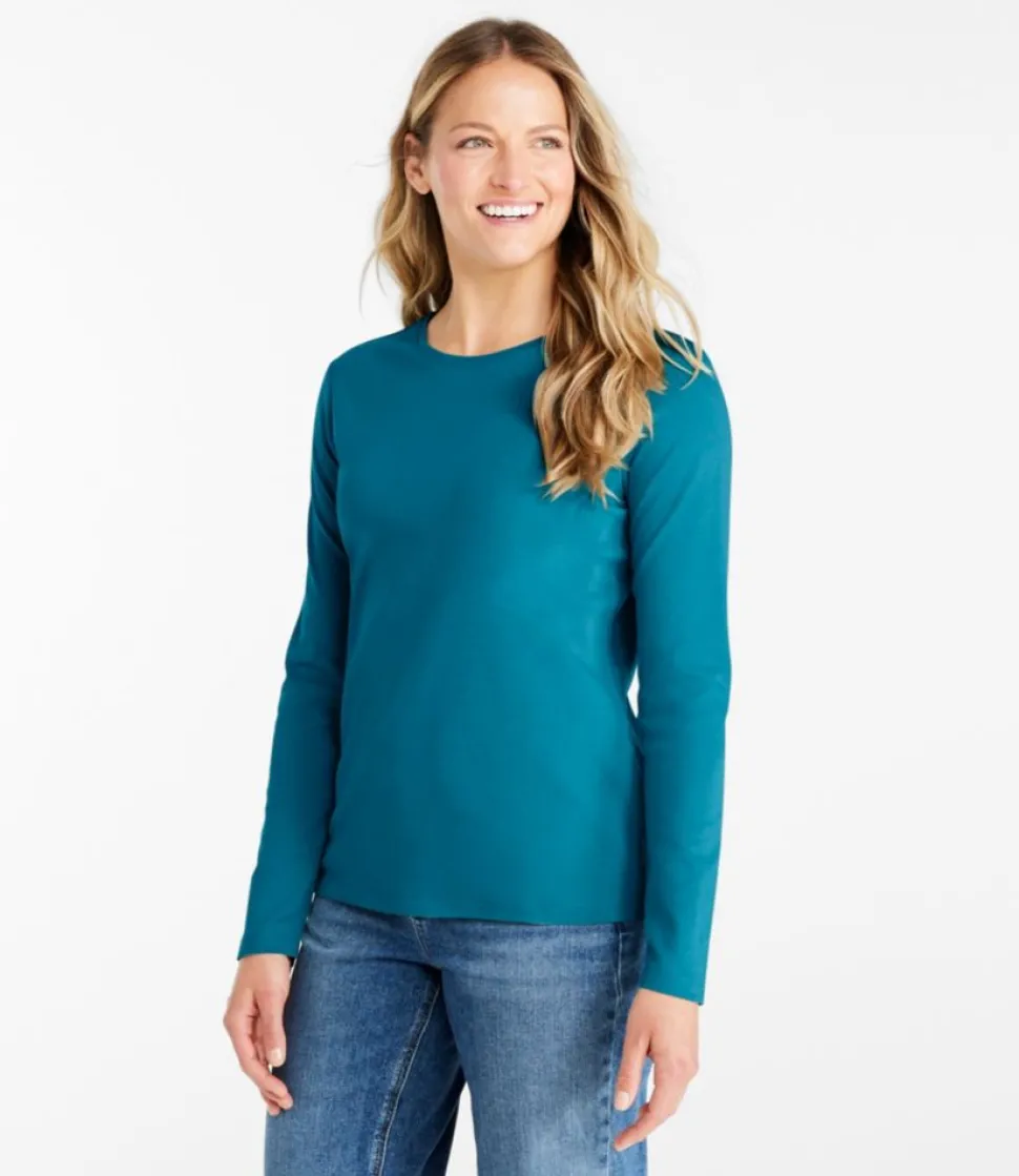 Discount L.L.Bean "Women's Tee, Long-Sleeve Crewneck"
