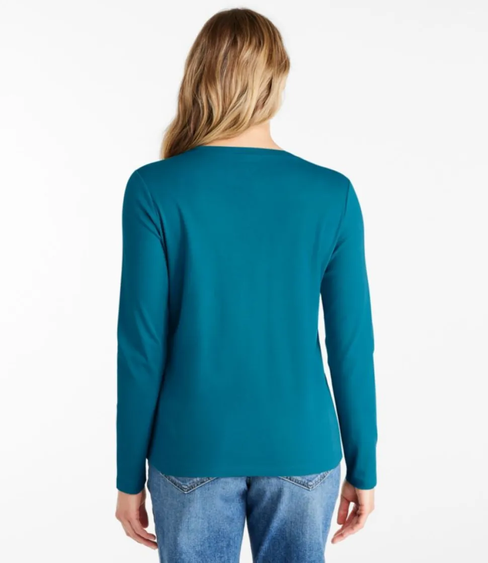 Discount L.L.Bean "Women's Tee, Long-Sleeve Crewneck"