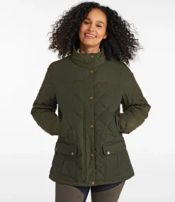 Best Sale L.L.Bean "Women's Upcountry Waxed-Cotton Down Jacket"