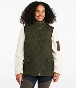 Cheap L.L.Bean "Women's Upcountry Waxed Cotton Down Vest"