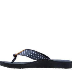Online L.L.Bean "Women's Maine Isle Flip-Flops, Woven Print" BrightMarinerDitzyGingham