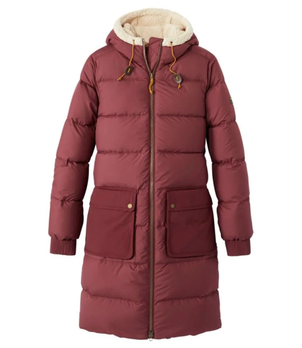 Outlet L.L.Bean "Women's Mountain Classic Down Coat, Sherpa-Lined"