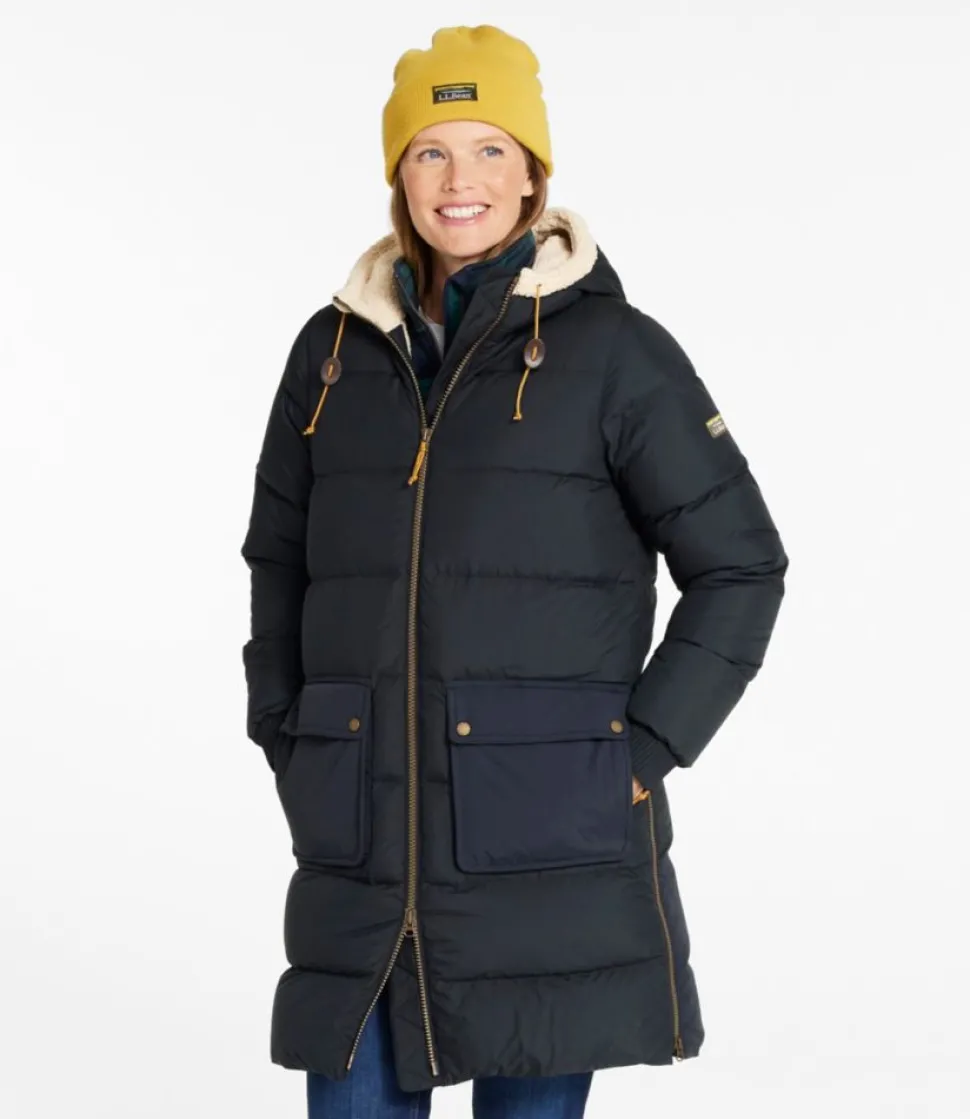 Outlet L.L.Bean "Women's Mountain Classic Down Coat, Sherpa-Lined"
