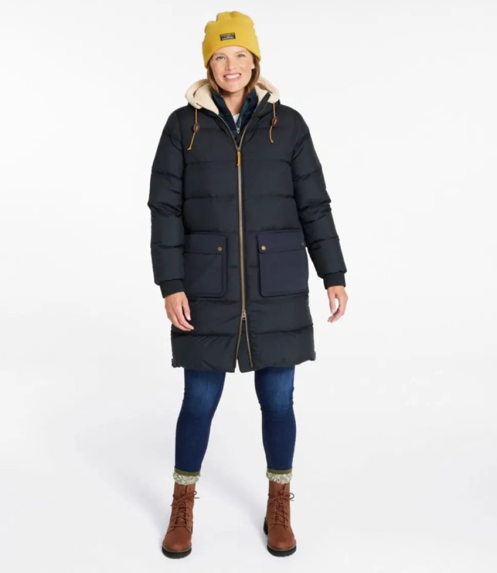 Outlet L.L.Bean "Women's Mountain Classic Down Coat, Sherpa-Lined"