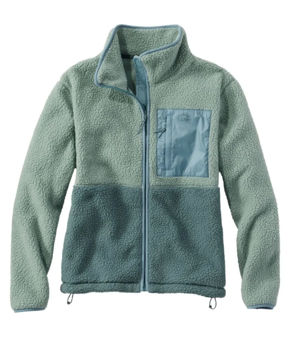 Sale L.L.Bean "Women's Mountainside Fleece Jacket, Colorblock"