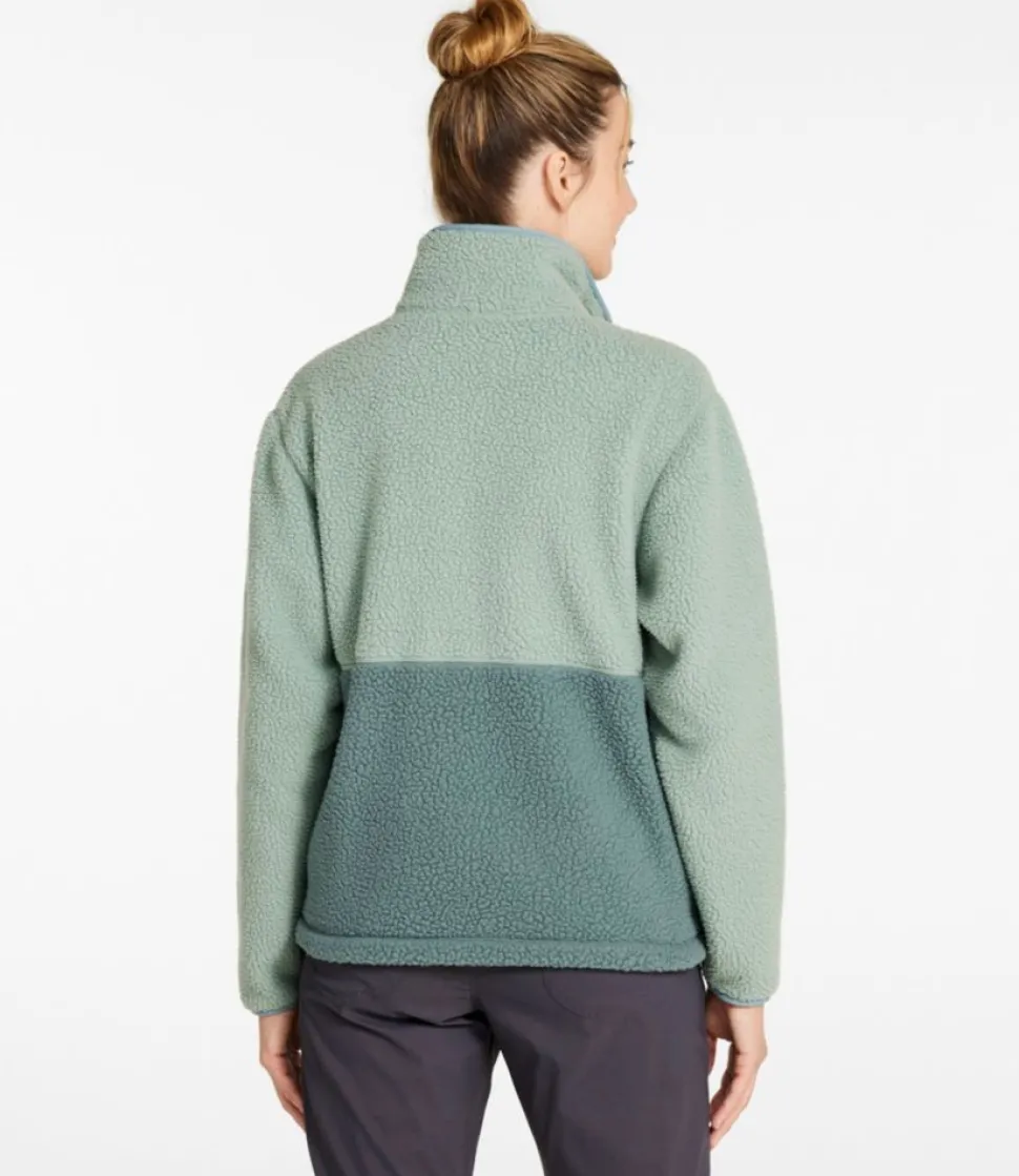 Sale L.L.Bean "Women's Mountainside Fleece Jacket, Colorblock"