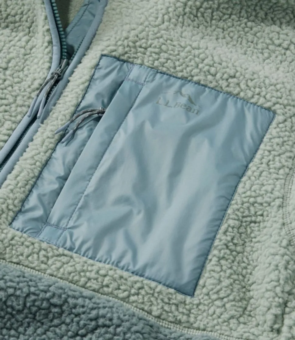 Sale L.L.Bean "Women's Mountainside Fleece Jacket, Colorblock"