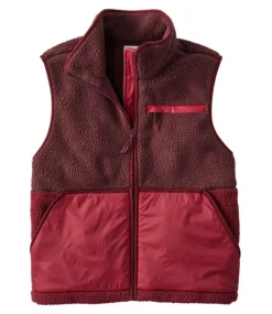 Fashion L.L.Bean "Women's Mountainside Fleece Vest, Colorblock"