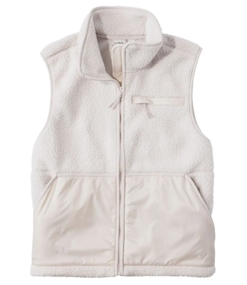Discount L.L.Bean "Women's Mountainside Fleece Vest" Shore