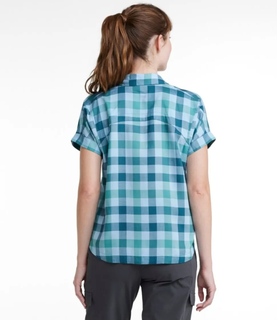 New L.L.Bean "Women's Mountainside Shirt" SiennaBrickStripe