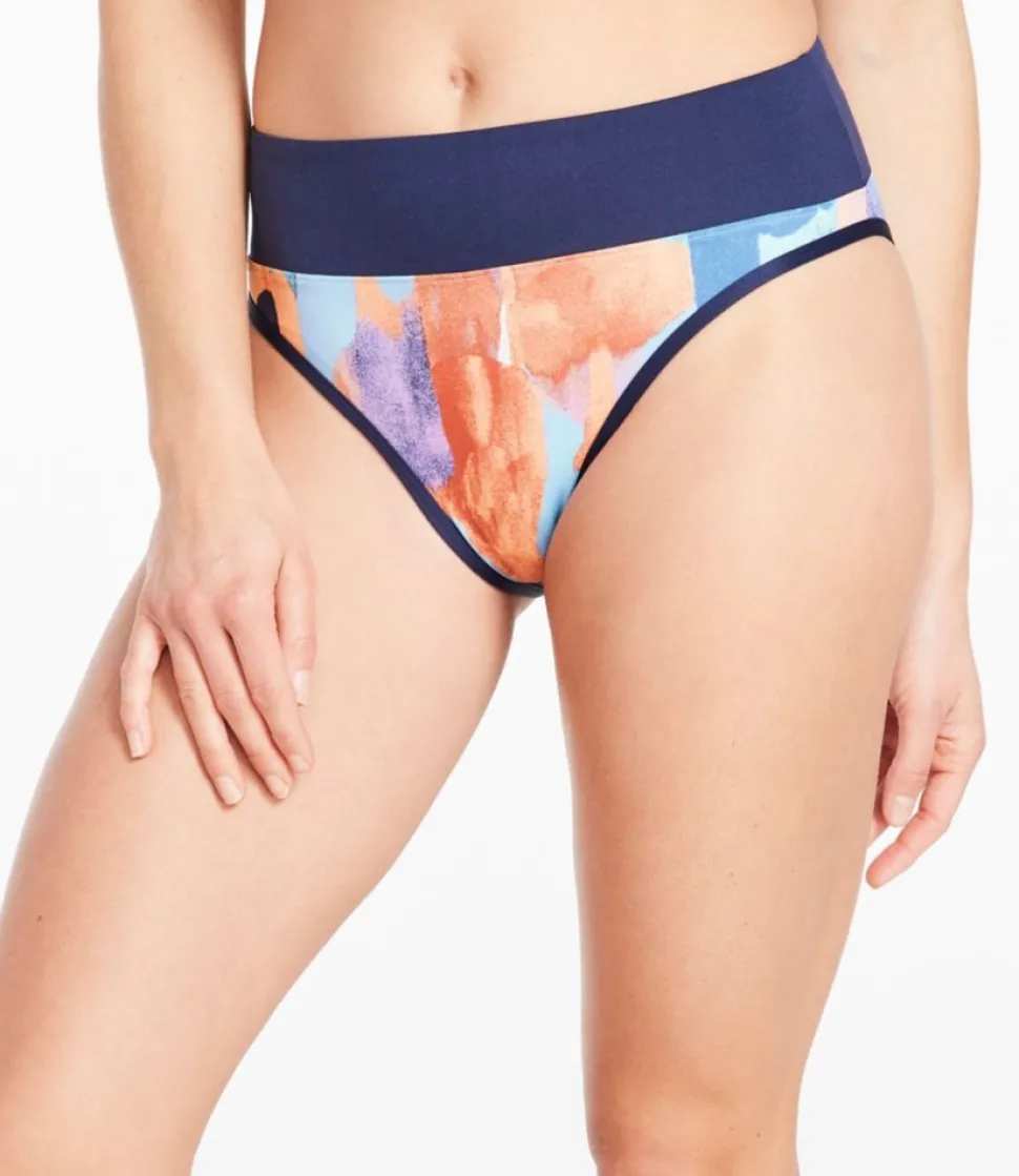 Online L.L.Bean "Women's New Currents Swimwear, Mid-Rise Brief Print"