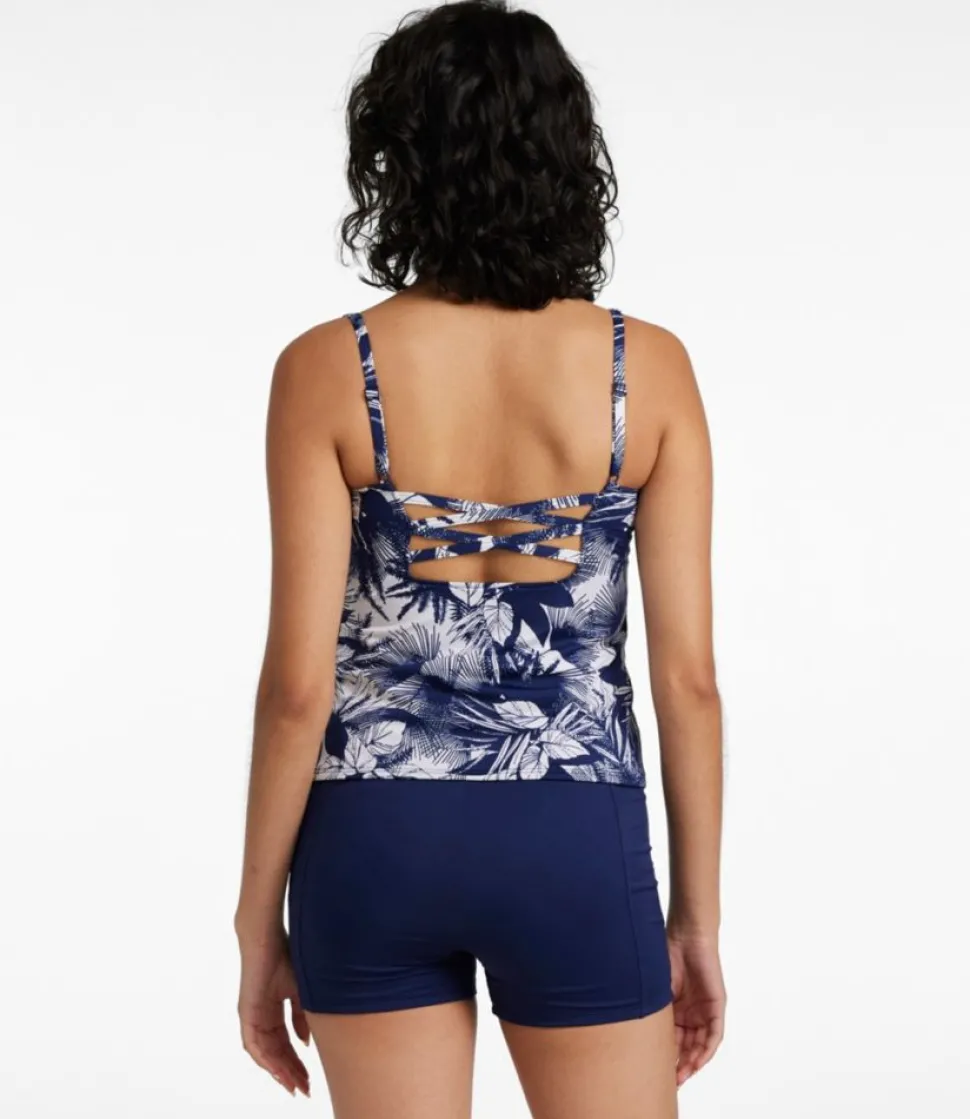 Shop L.L.Bean "Women's New Currents Swimwear, Squareneck Tankini Top Print"