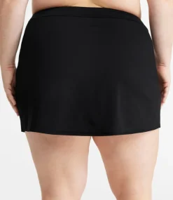 Hot L.L.Bean "Women's New Currents Swimwear, Ruched Swim Skort" Black