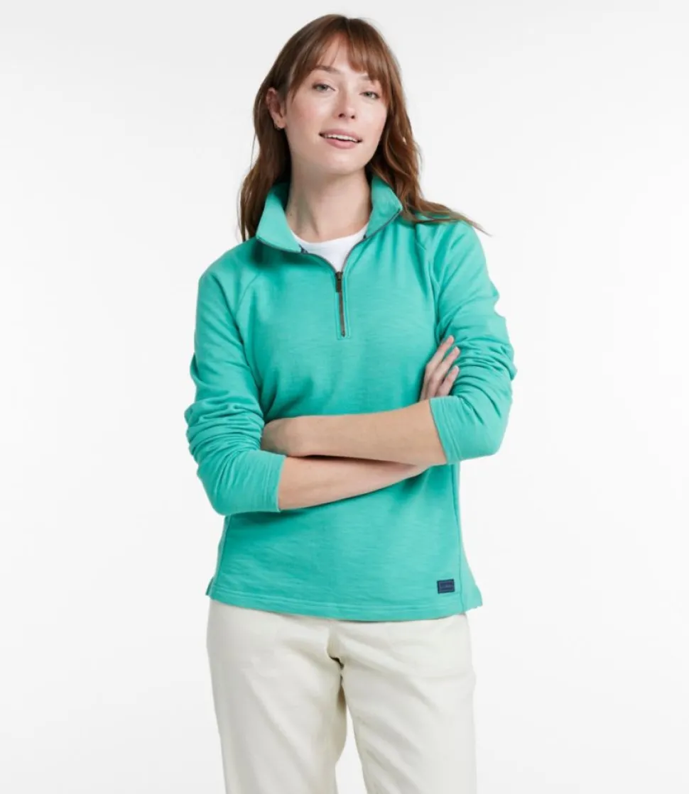 Best Sale L.L.Bean "Women's Peaks Island Quarter-Zip Pullover"