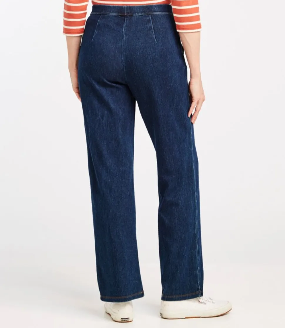 New L.L.Bean "Women's Perfect Fit Pants, Denim Straight-Leg"