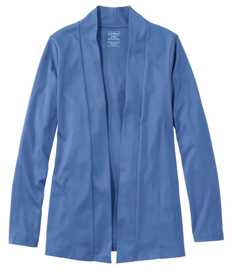 Cheap L.L.Bean "Women's Pima Cotton Open Cardigan, With Pockets"