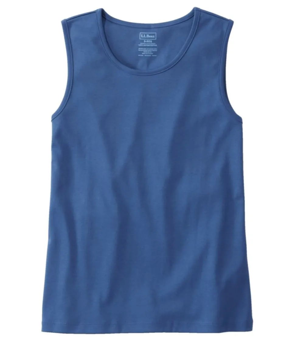 Online L.L.Bean "Women's Pima Cotton Tee, Shell"