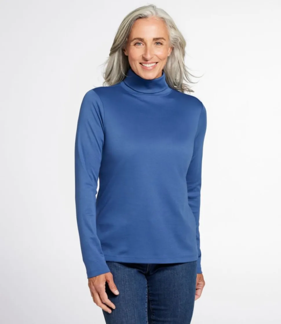 Store L.L.Bean "Women's Pima Cotton Turtleneck, Long-Sleeve"