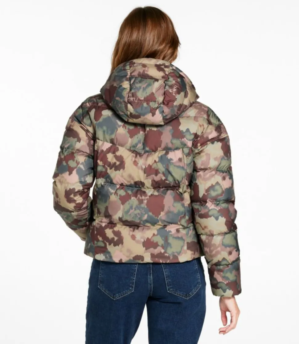 Online L.L.Bean "Women's Popham Puffer Jacket, Print" MauveTaupeBlurredCamo