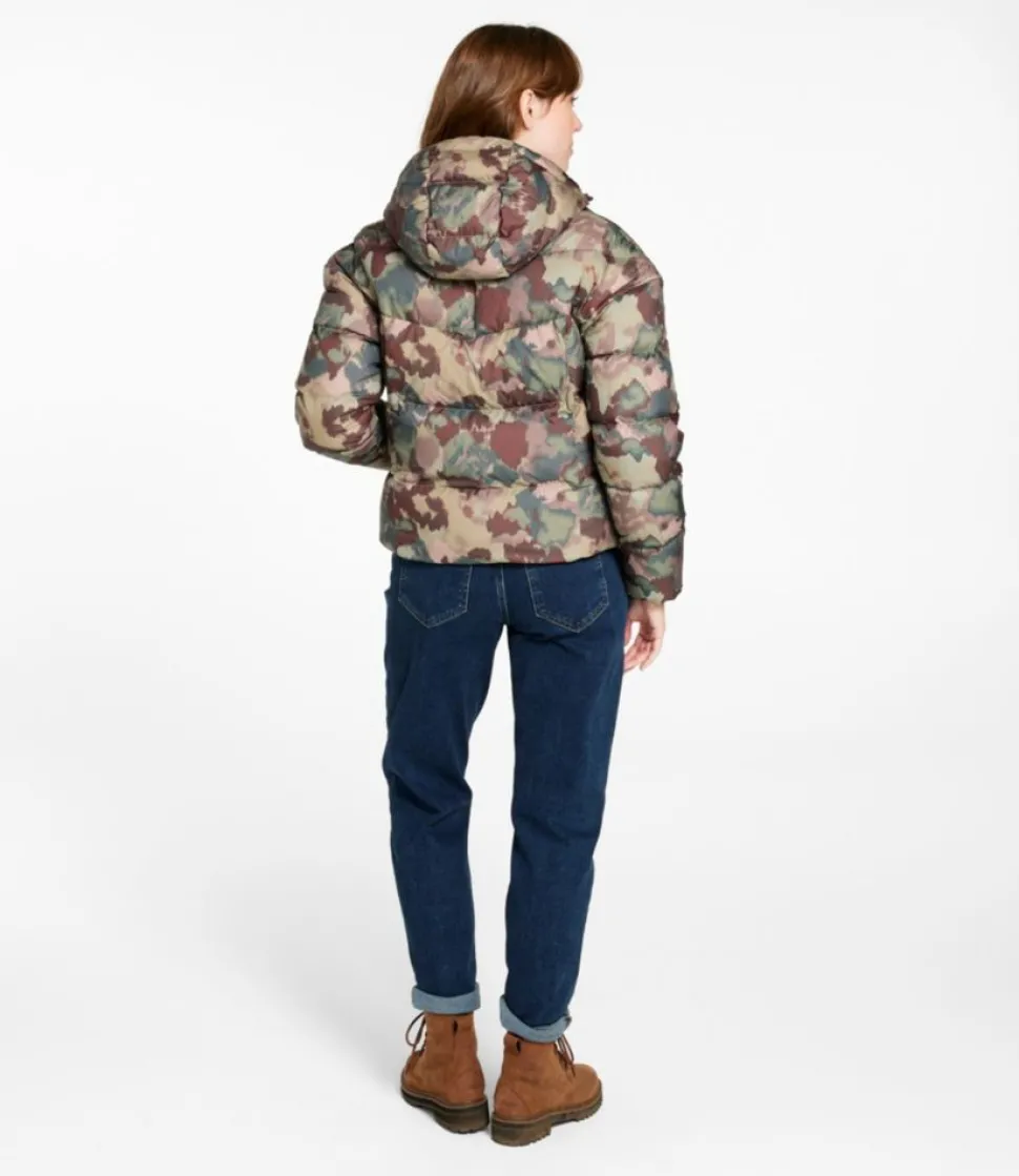 Online L.L.Bean "Women's Popham Puffer Jacket, Print" MauveTaupeBlurredCamo