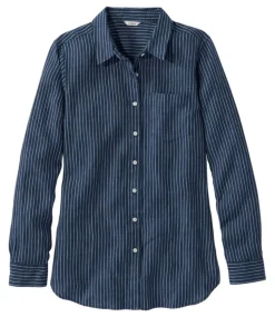 Cheap L.L.Bean "Women's Premium Washable Linen Shirt, Tunic Stripe"
