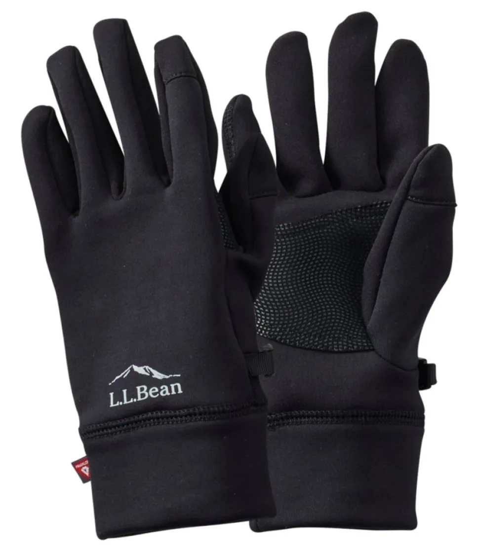 Hot L.L.Bean "Women's Primaloft Therma-Stretch Fleece Gloves" Black
