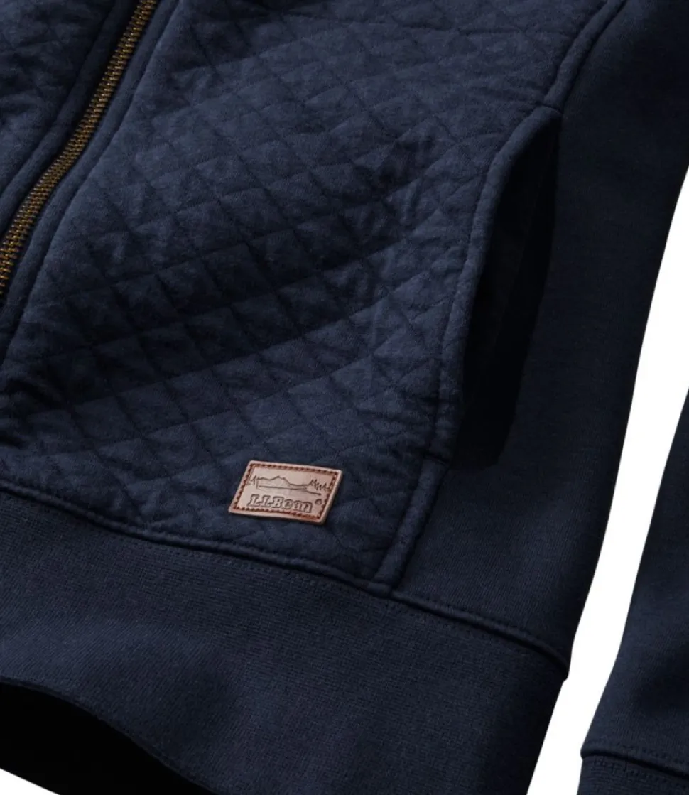 Cheap L.L.Bean "Women's Quilted Full-Zip Sweatshirt"