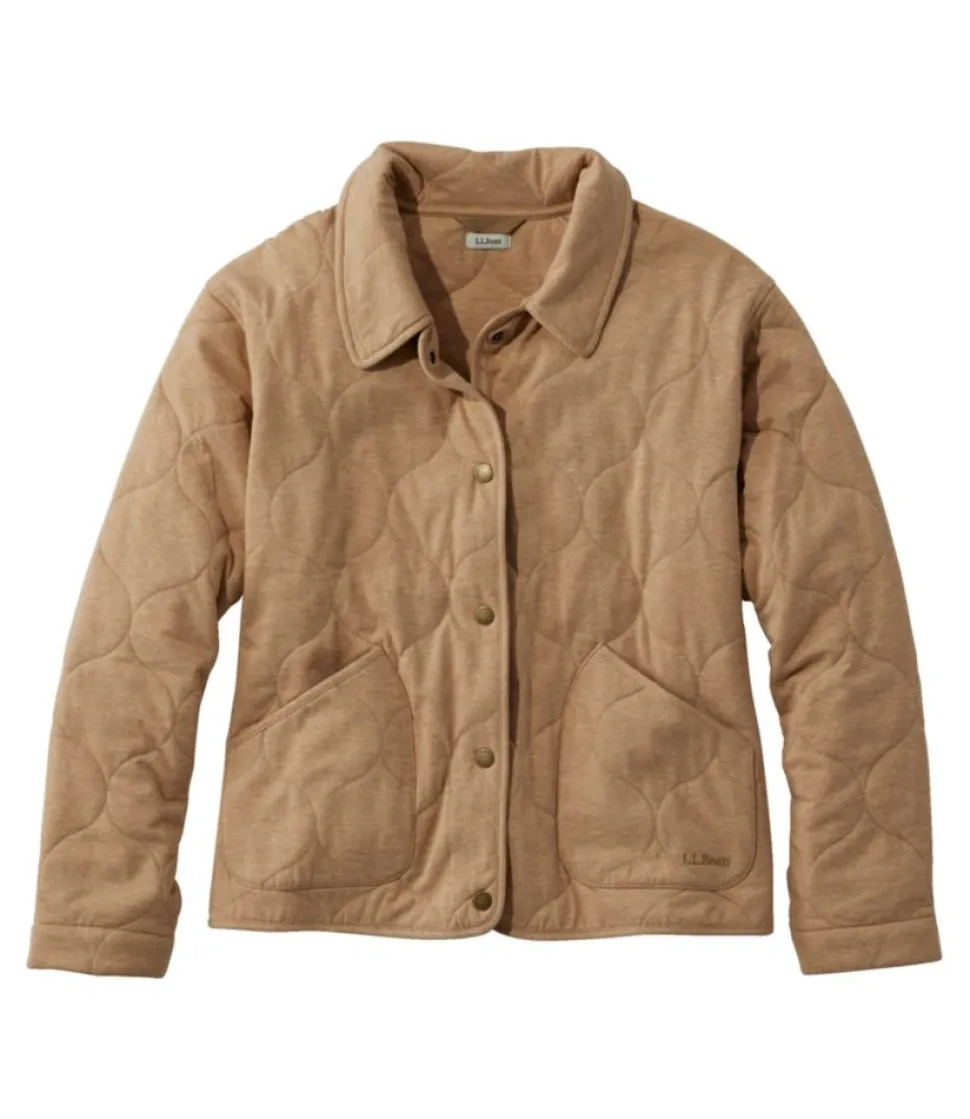 Fashion L.L.Bean "Women's Quilted Knit Jacket"