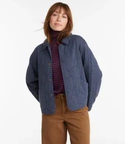 Fashion L.L.Bean "Women's Quilted Knit Jacket"