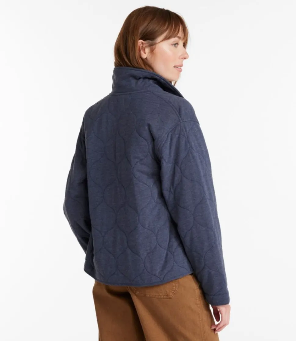 Fashion L.L.Bean "Women's Quilted Knit Jacket"
