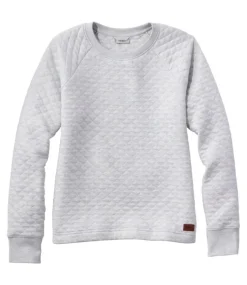 Best L.L.Bean "Women's Quilted Sweatshirt, Crewneck Pullover"
