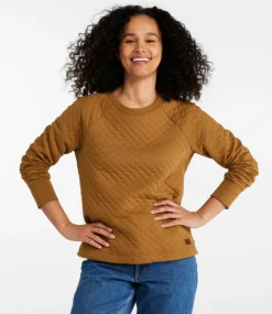Best L.L.Bean "Women's Quilted Sweatshirt, Crewneck Pullover"