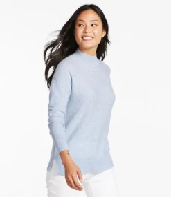 Outlet L.L.Bean "Women's Respun Cashmere Sweater, Mockneck"
