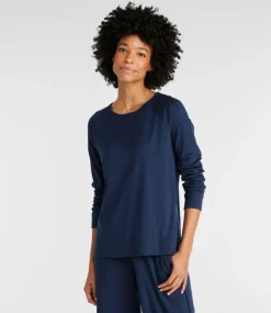 Cheap L.L.Bean "Women's Restorative Sleepwear, Long-Sleeve Henley"