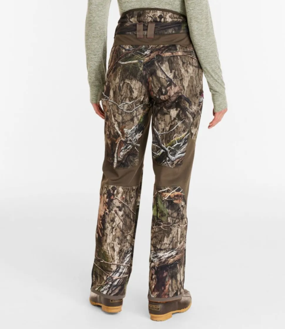 Clearance L.L.Bean "Women's Ridge Runner Soft-Shell Hunting Pants, High-Rise Camo" MossyOakCountryDNA
