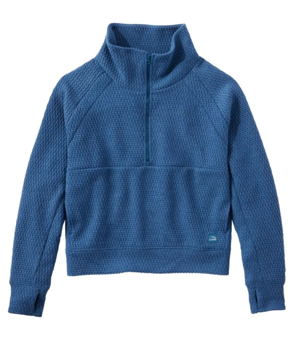 Cheap L.L.Bean "Women's Ridgeknit Half-Zip Pullover, Oversized"