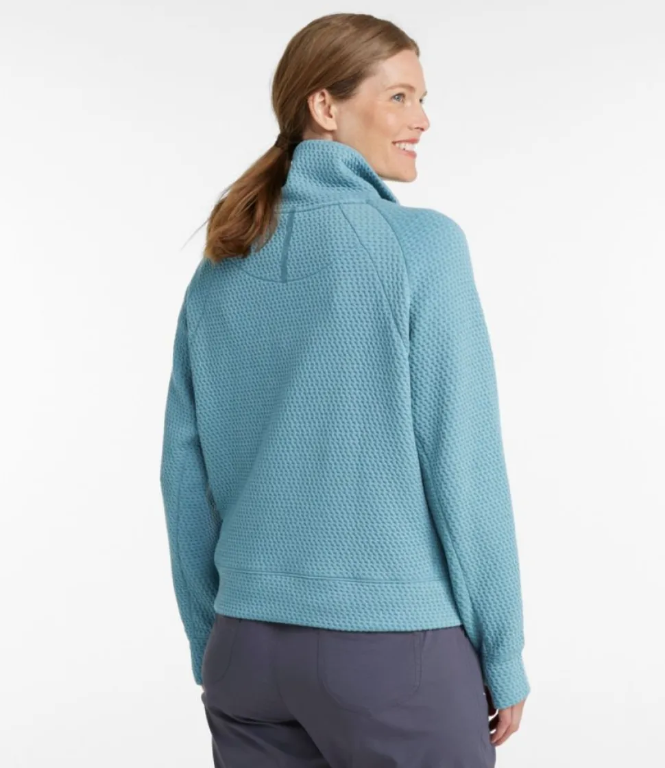 Cheap L.L.Bean "Women's Ridgeknit Half-Zip Pullover, Oversized"
