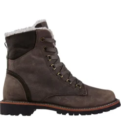 Flash Sale L.L.Bean "Women's Rugged Cozy Boots, Lace-Up" Ash