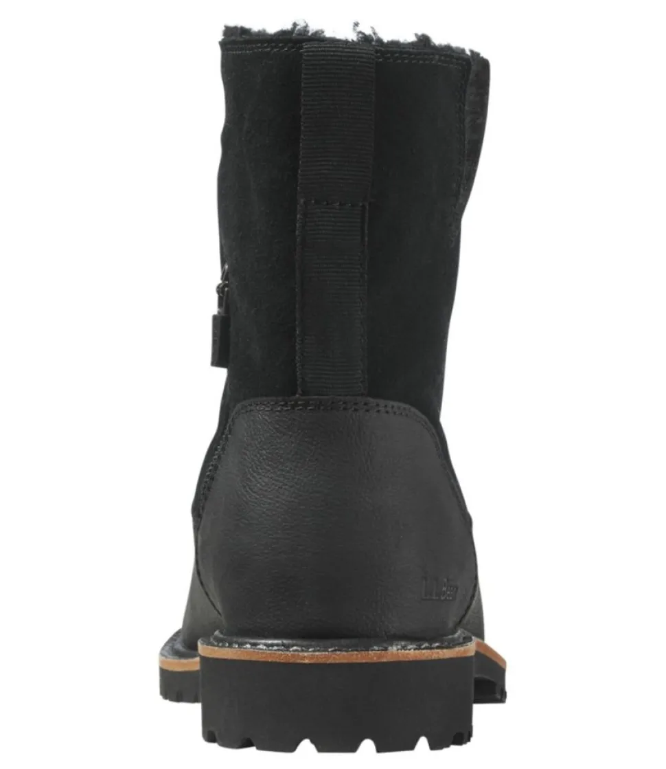 Clearance L.L.Bean "Women's Rugged Cozy Boots, Mid Side-Zip"