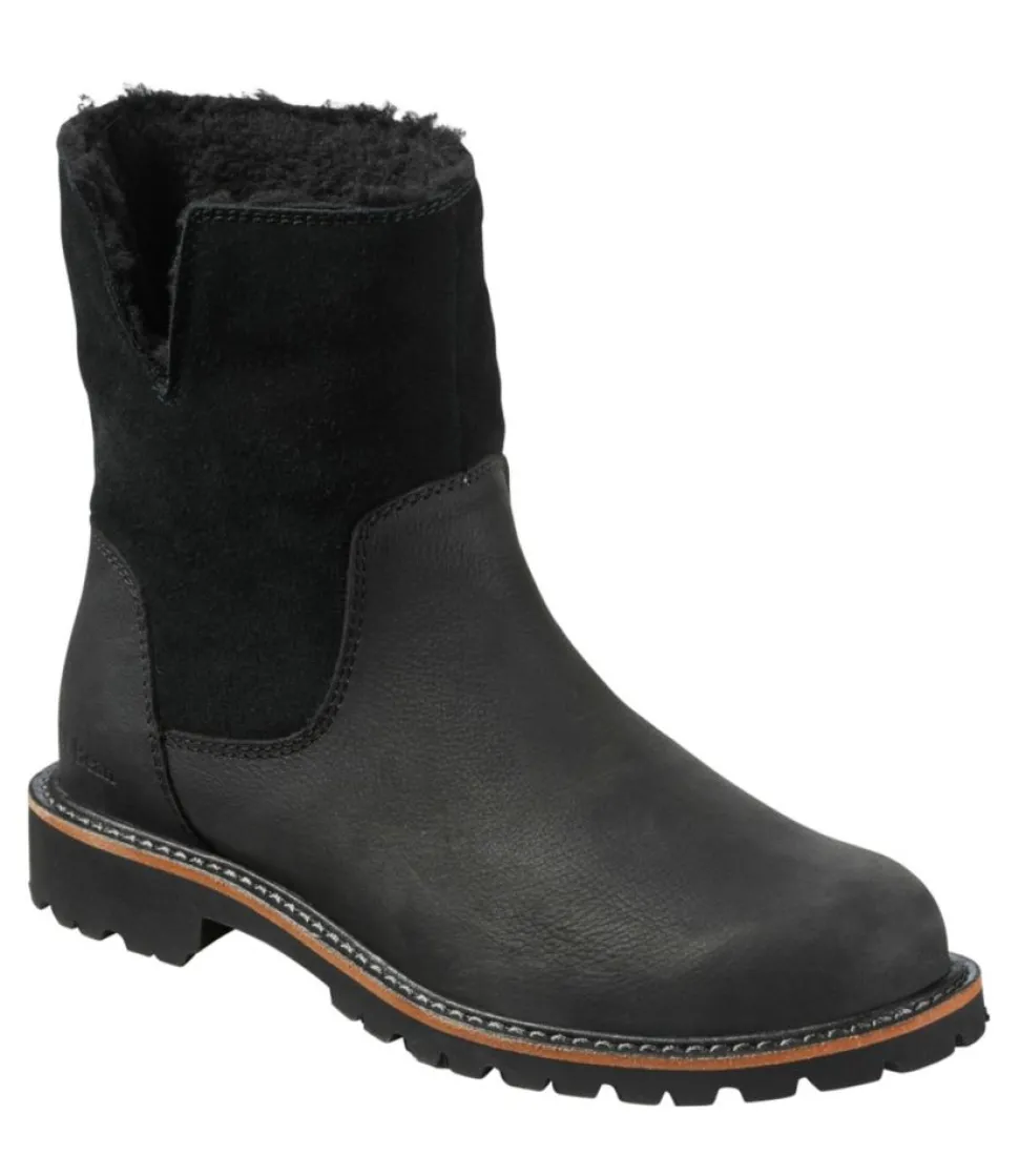 Clearance L.L.Bean "Women's Rugged Cozy Boots, Mid Side-Zip"