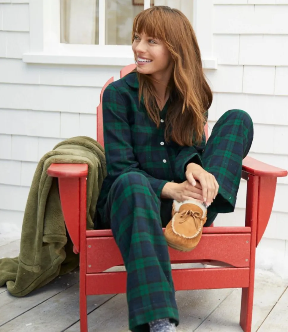 Outlet L.L.Bean "Women's Scotch Plaid Flannel Pajamas"