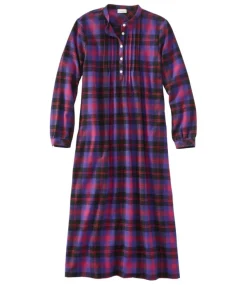 Fashion L.L.Bean "Women's Scotch Plaid Flannel Nightgown"