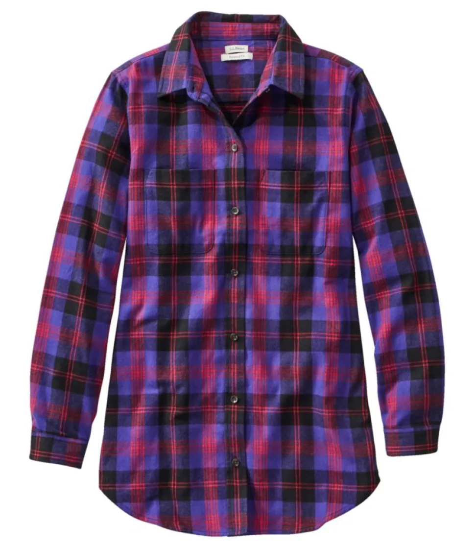 Clearance L.L.Bean "Women's Scotch Plaid Flannel Shirt, Tunic"