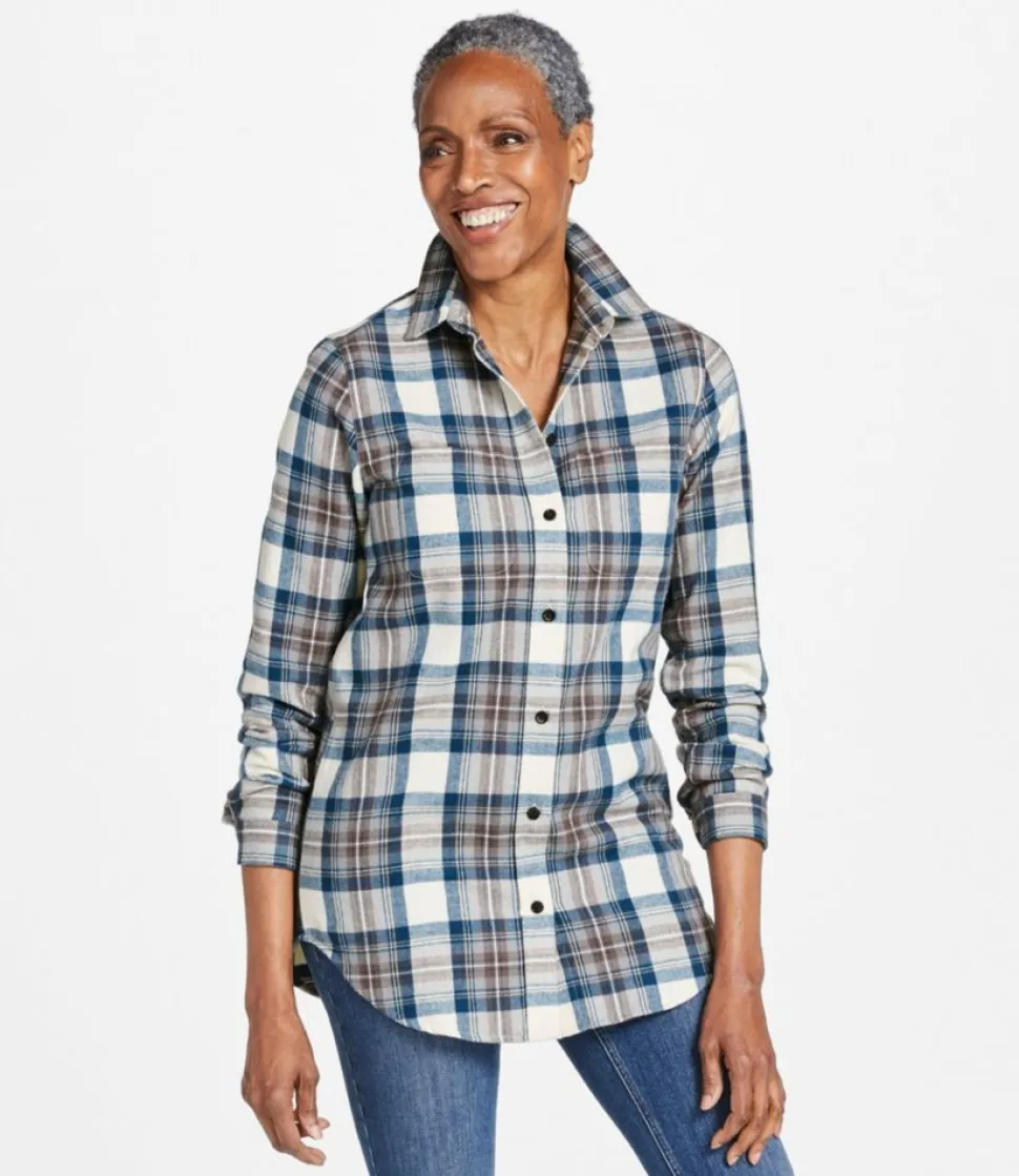 Clearance L.L.Bean "Women's Scotch Plaid Flannel Shirt, Tunic"